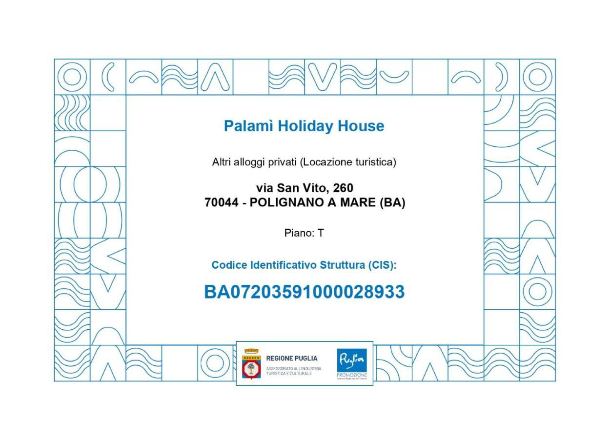 Palami - Polignano A Mare Holiday House מראה חיצוני תמונה